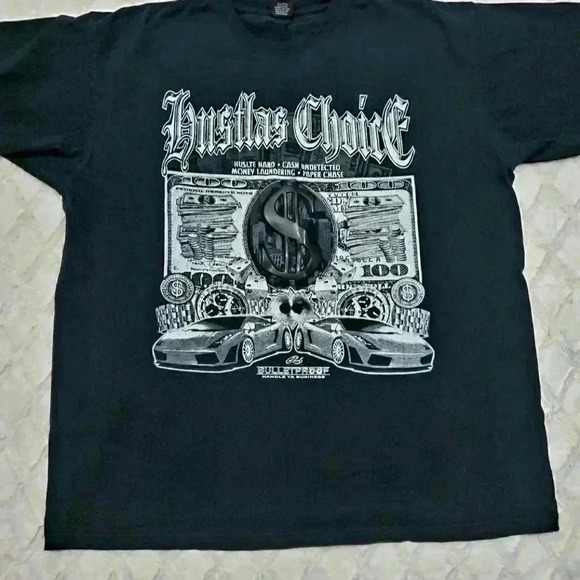 Vintage Hustlas Choice " Money" Tee. Size 4x - Picture 2 of 6